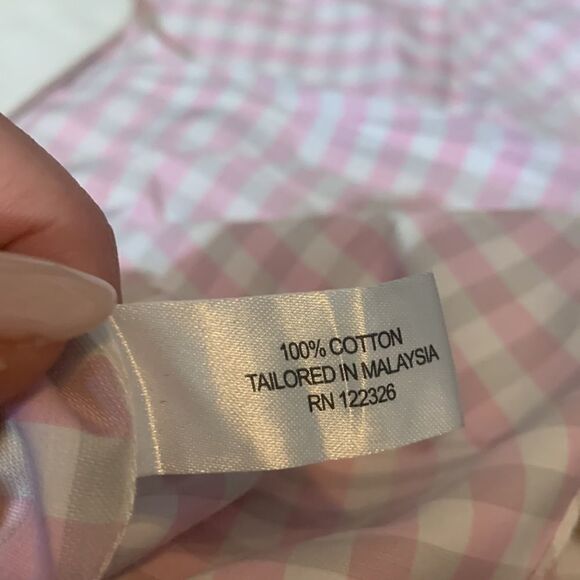 J.Hilburn Custom Made Pink Checkered Shirt - Picture 5 of 6